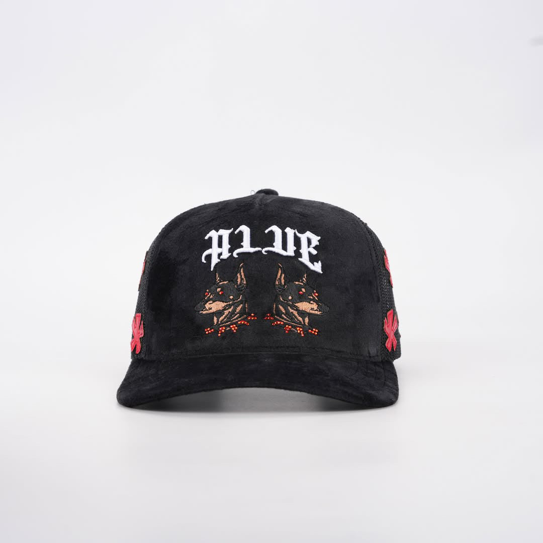 RHINESTONES DOUBLE HEADED DOG